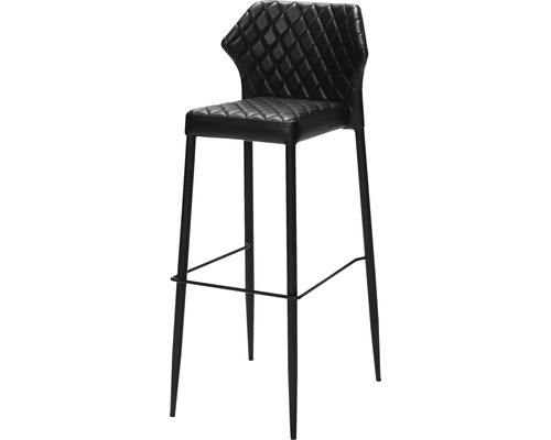 Barhocker mit Rückenlehne und Metallgestell