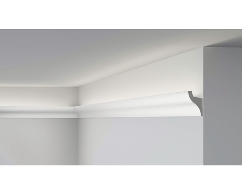 Leiste für LED CL11 1 St. 2 m x 33 x 50 mm Raumecke mit angebrachten Zierleisten
