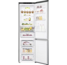 Réfrigérateur-congélateur LG GBB62PZGFN lxhxp 59,5 x 203 x 68,2 cm compartiment de réfrigération 277 l compartiment de congélation 107 l 215 kWh par an acier inoxydable-thumb-4