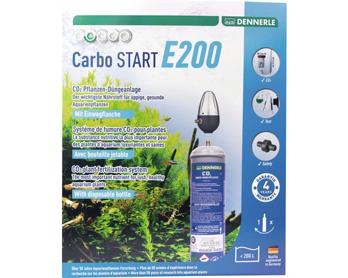 CO2 Kit d'engrais jetable DENNERLE Carbo START E200