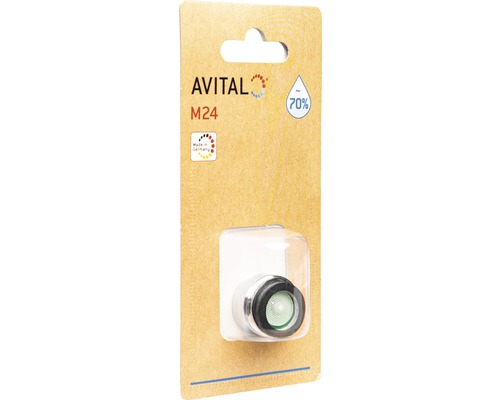 Avital M24 Wassersparender Strahlregler in Verpackung