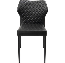 Chaise rembourrée avec motif losanges et quatre pieds