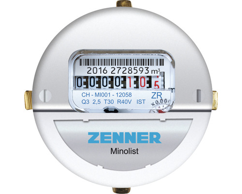 Capsules de mesure pour compteur d'eau Zenner coaxial 2" Qn 1,5 pour eau froide