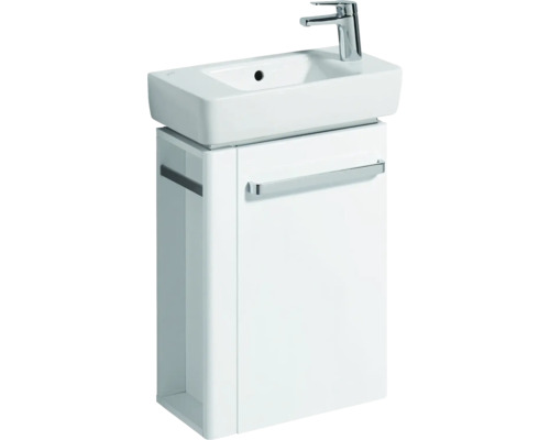 Meuble sous vasque GEBERIT Renova Compact 44,8 cm pour lave-mains blanc 862250 sans vasque