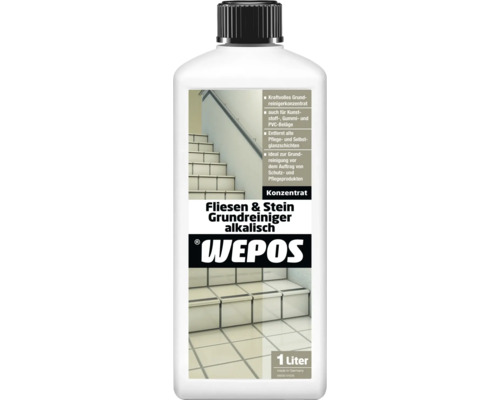 Nettoyant de base pour carrelages et pierres alcalin Wepos 1000ml