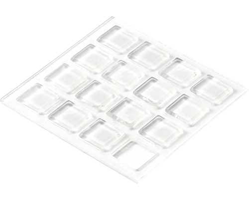Anschlagpuffer selbstklebend transparent, 10x10x2 mm