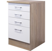 Table de chevet avec quatre tiroirs