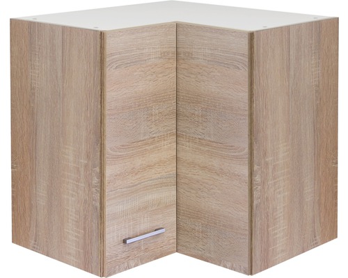 Armoire suspendue d'angle Flex WellMurano/Samoa largeur 60 cm chêne sonoma-0