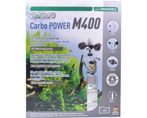 Dennerle CO2 Kit d'engrais réutilisable Carbo POWER M400