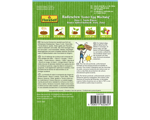 Radis ''Easter Egg Mischung'' paquet de graines