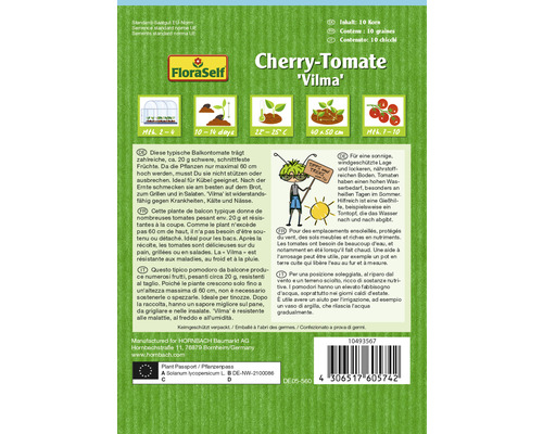 Cherrytomate Vilma Samenpackung
