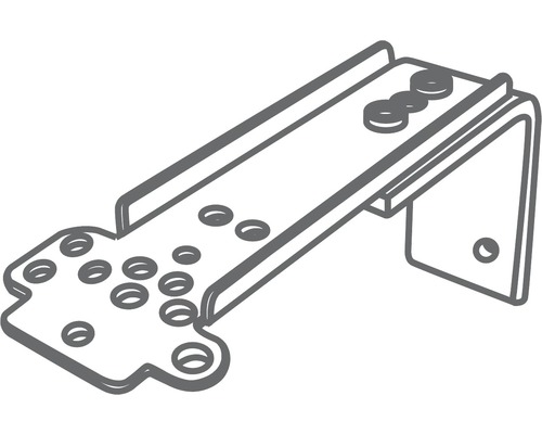 Support de montage avec plusieurs trous pour la fixation