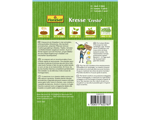 FloraSelf Cresson ''Cresto'' sachet de graines