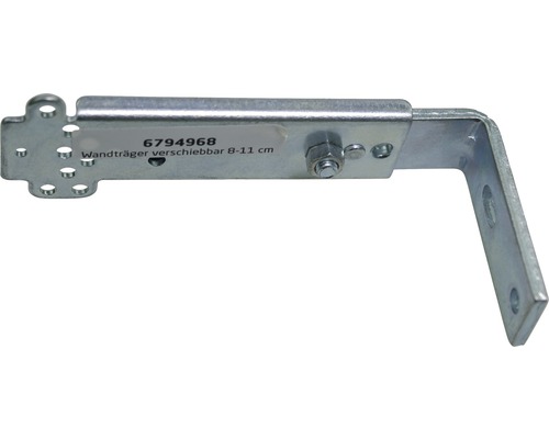 Support mural réglable, coulissant de 8 à 11 cm
