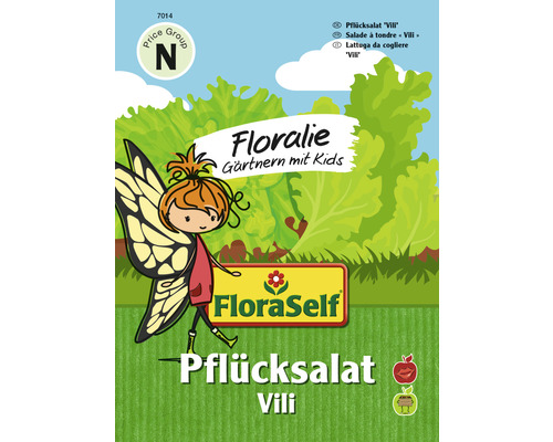 Graines de légumes Flo & Floralie Jardiner avec des enfants laitue à couper «Vili» FloraSelf Laitue à couper Vili sachet de graines