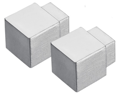 Eckstück Dural Squareline DPSAE 125-Y Aluminium Silber 12,5 mm