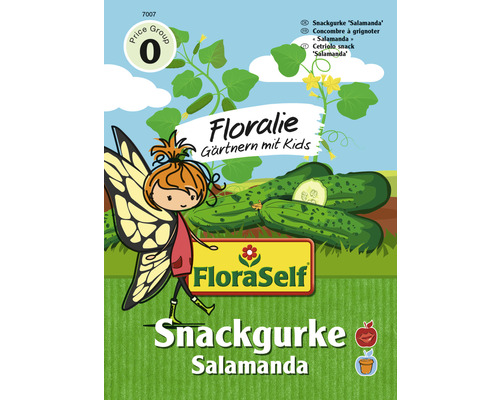 Graines de légumes FloraSelf Floralie Jardiner avec des enfants concombres «Salamanda»