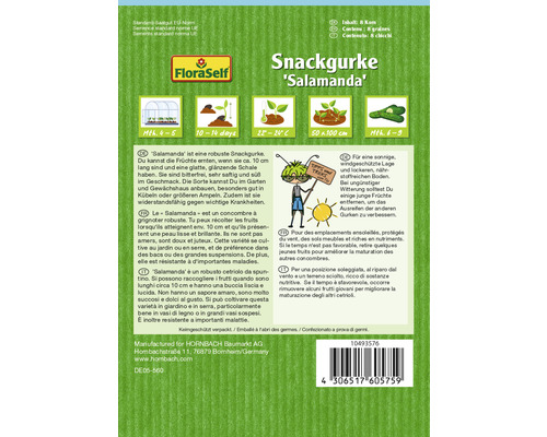 Snackgurke Salamanda Samenpackung
