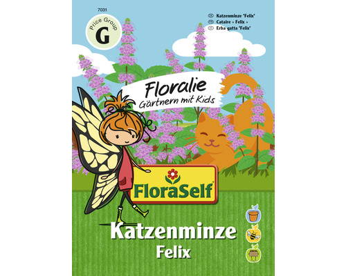 Graines de fines herbes FloraSelf Floralie Jardiner avec des enfants népéta «Felix» FloraSelf Sachet de graines de cataire Felix