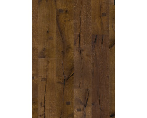 Holzboden mit dunkler Oberfläche und natürlicher Holzstruktur