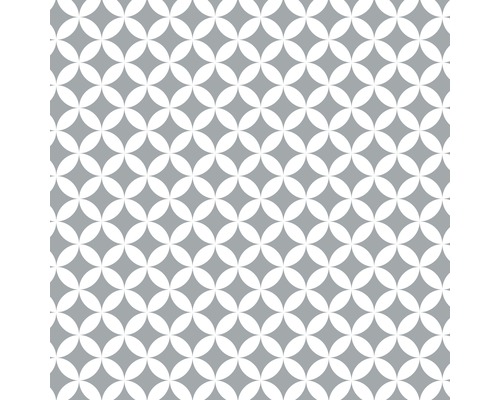 Film adhésif Venilia Basic Monica grey 67,5x150 cm Motif avec des cercles qui se croisent