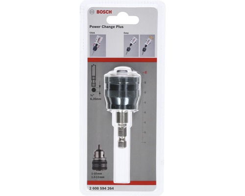 Adaptateur de changement rapide Bosch Power Change Plus pour perceuses