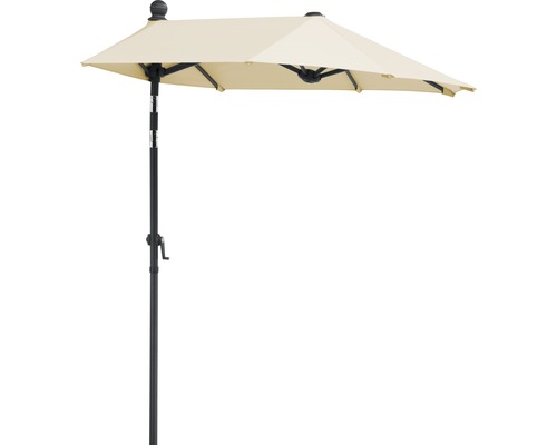 Parasol de jardin rectangulaire avec mécanisme à manivelle