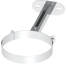 Rohrbefestigung mit Wandhalterung aus Metall