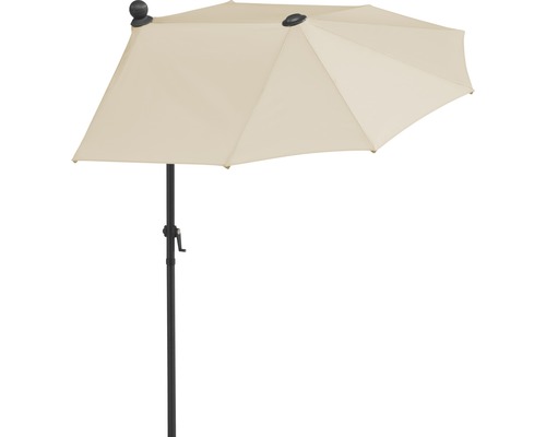 Parasol avec manivelle et armature