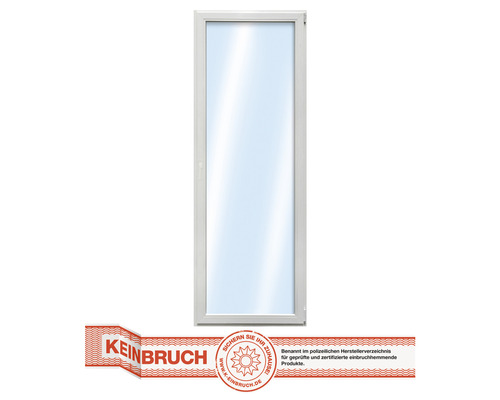 Kunststofffenster 1-flg. RC2 VSG ARON Basic weiß 650x1500 mm DIN Rechts