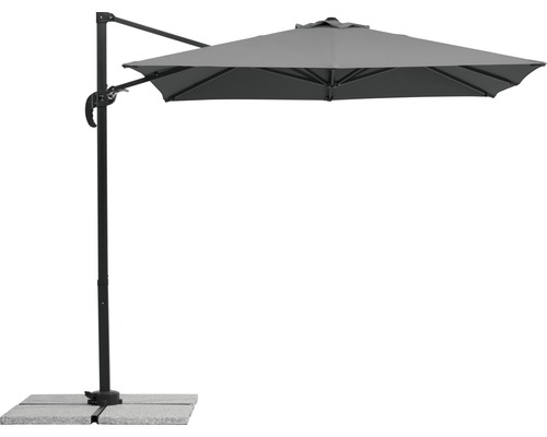 Freiarmschirm mit Sockel für den Aussenbereich