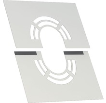 Zweiteiliger Baumschutz aus Stahl