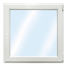 Fenêtre en PVC RC2 verre de sécurité trempé ARON Basic blanc 700x750 mm tirant droit-thumb-1