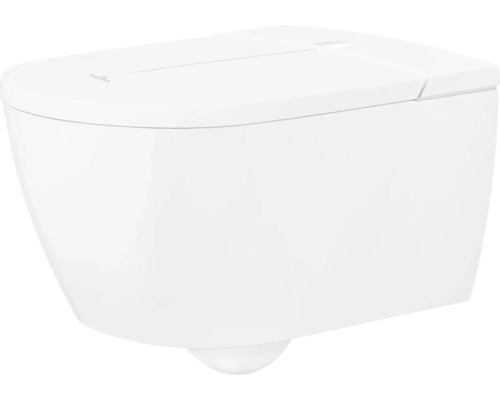 WC lavant complet Villeroy & Boch ViClean-l100 blanc avec revêtement V0E100R1-0
