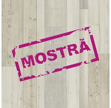 Holzboden mit dem Aufdruck Musterexemplar