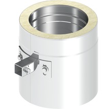 Isoliertes Rauchrohr mit Wandhalterung