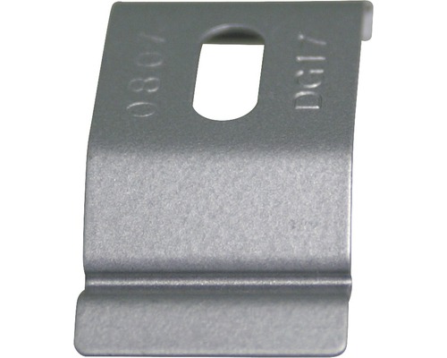 Metallklammer mit Aussparung für Befestigung
