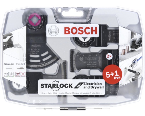 Kit d'électricien et plâtriers Bosch Starlock 6 pces