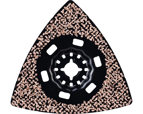 Lame de scie triangulaire multi-outils avec surface de ponçage