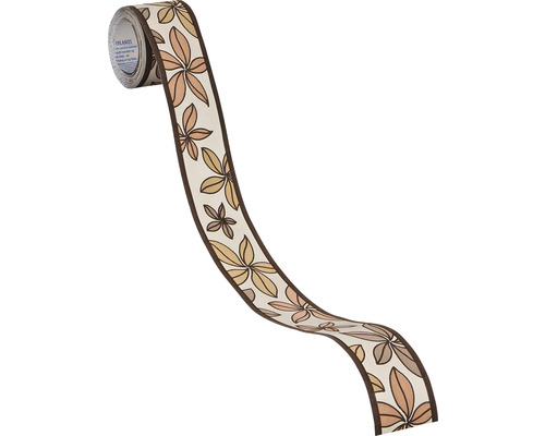 Bordure à motif floral sur rouleau