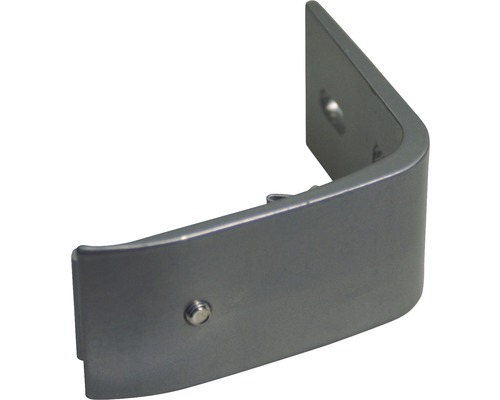 Connecteur d''angle métallique avec vis et trous de fixation