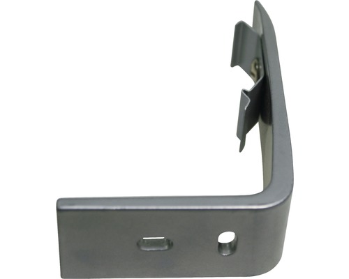 Équerre métallique avec clips de fixation