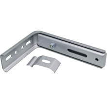 Support mural réglable en métal SOLUNA 89 mm gris