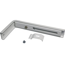 Support mural réglable en métal SOLUNA 127 mm blanc