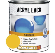 HORNBACH Buntlack Acryllack glänzend goldgelb 750 ml
