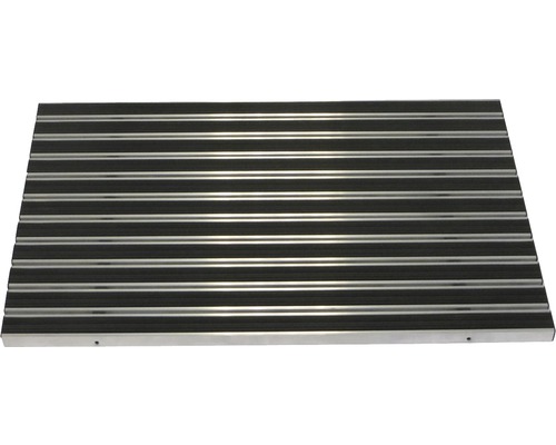 Gummimatte Wolfa für Fußabstreiferkasten 100x50x2 cm Fußmatte mit Aluminiumprofilen