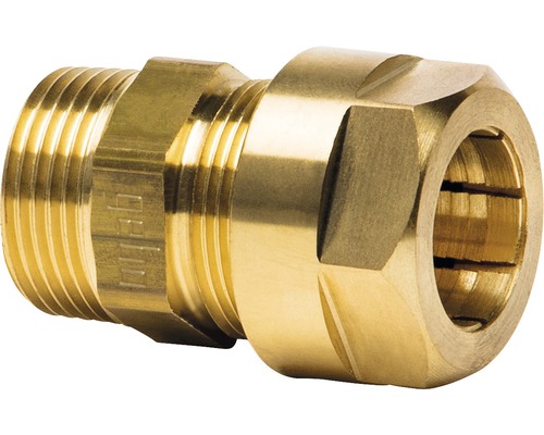 Raccord vissé en laiton avec filetage mâle
