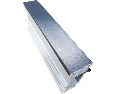 Verbreiterungsprofil ARON Comfort 35 mm weiß / titan L:1400 mm Verbreiterungsprofil ARON Comfort 35 mm weiß / titan L:1400 mm