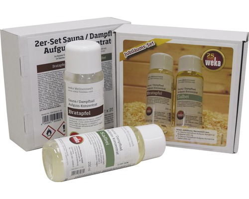 Weka Sauna et bain de vapeur, concentré pour infusion, set pomme au four et sauge