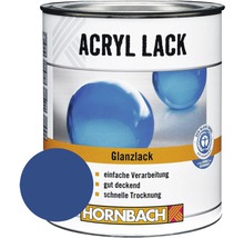 HORNBACH Buntlack Acryllack glänzend enzianblau 750 ml
